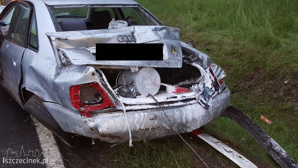 Na DK-11 dachowała osobówka.