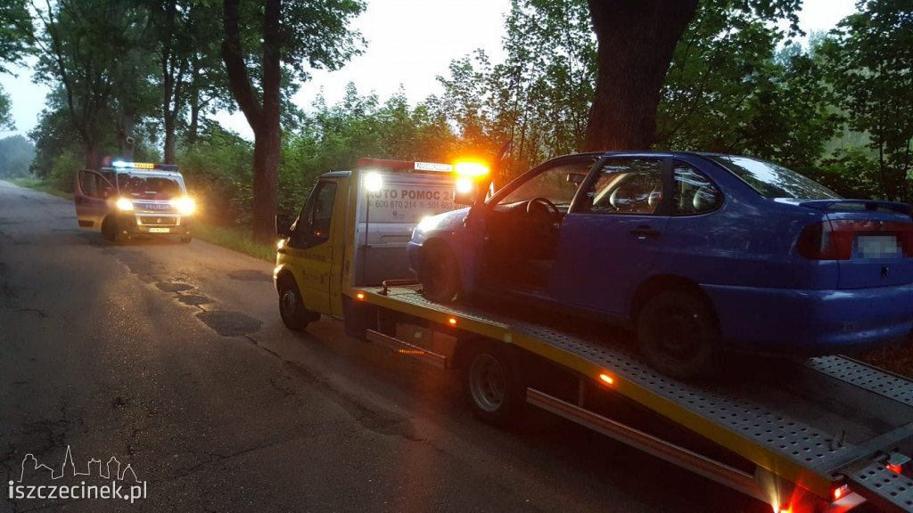 To nie była spokojna noc na drogach. Pijani za kierownicą i dzika zwierzyna