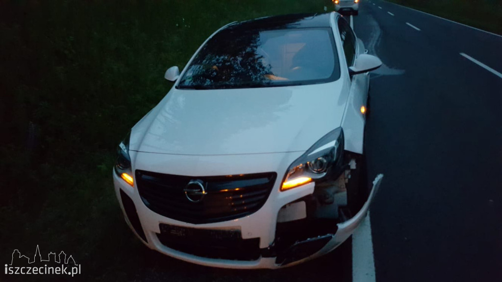 To nie była spokojna noc na drogach. Pijani za kierownicą i dzika zwierzyna