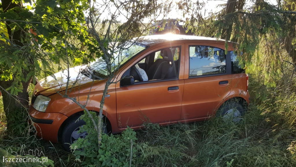 Kolizja na drodze Turowo - Wilcze Laski