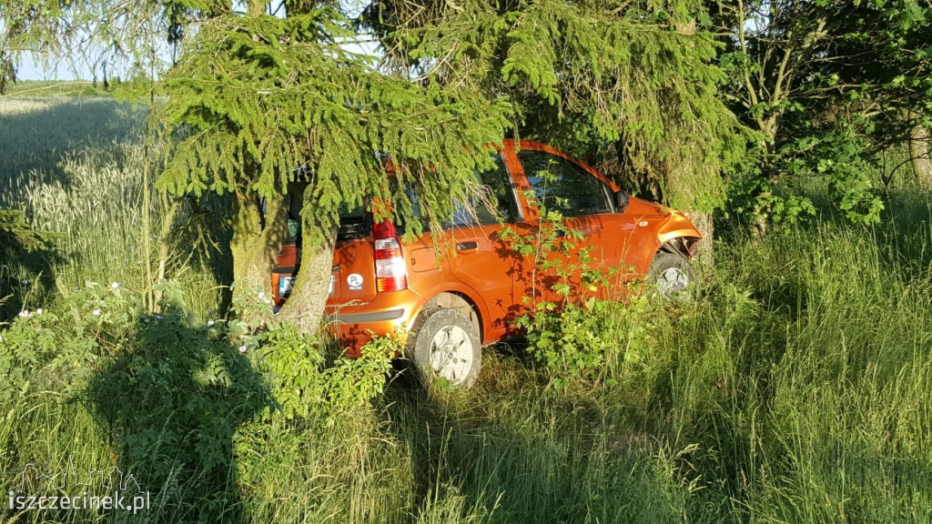 Kolizja na drodze Turowo - Wilcze Laski