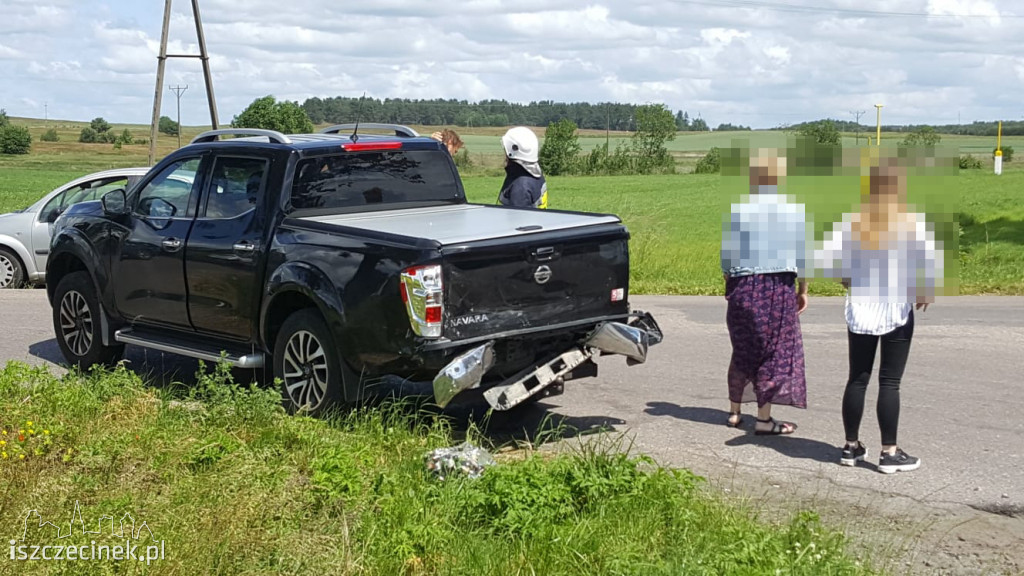 Karambol koło Parsęcka. Zderzyły się cztery samochody [ZDJĘCIA]