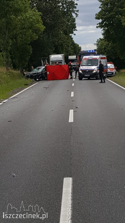 Wypadek na DK-11 przy wyjeździe ze Szczecinka.