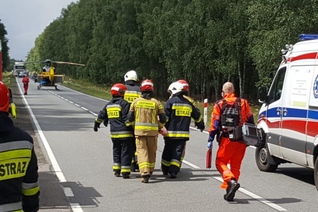 Czołowe zderzenie pod Białym Borem. Są ranni