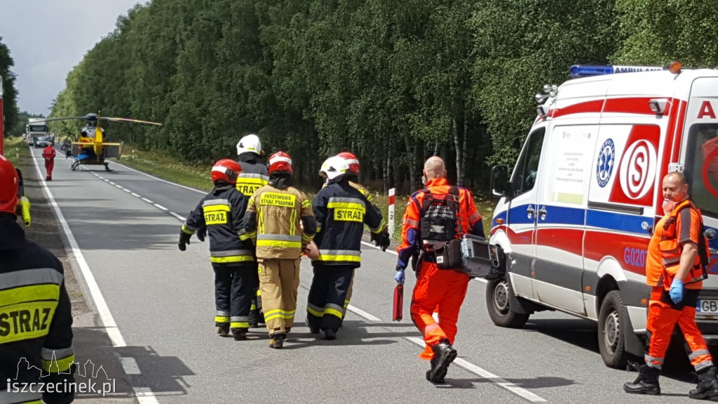 Czołowe zderzenie pod Białym Borem. Są ranni