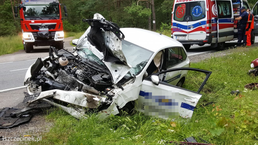 Czołowe zderzenie pod Białym Borem. Są ranni