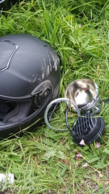Wypadek motocyklisty pod Białym Borem