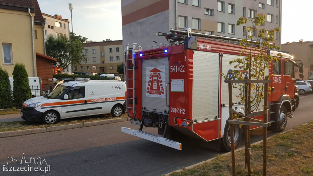 Doszczętnie spłonęło mieszkanie w centrum miasta. Ewakuacja mieszkańców