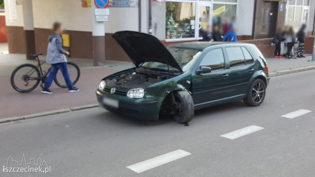 Sceny jak z filmu na Armii Krajowej. Przewiozła mężczyznę na masce, a później uderzyła w inny samochód