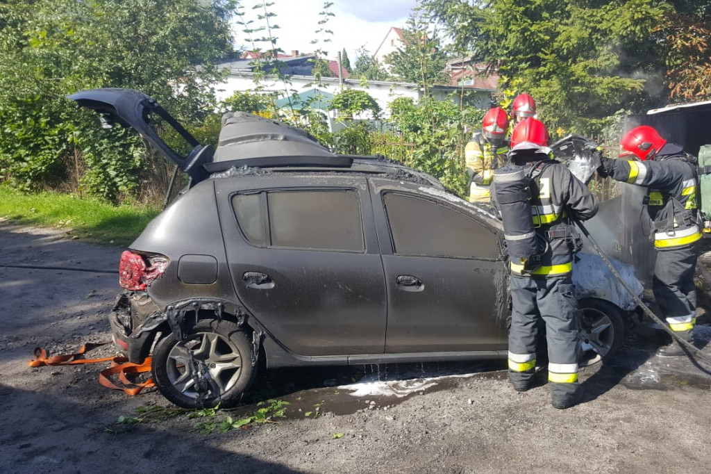 Pożar garaży przy ul. Koszalińskiej