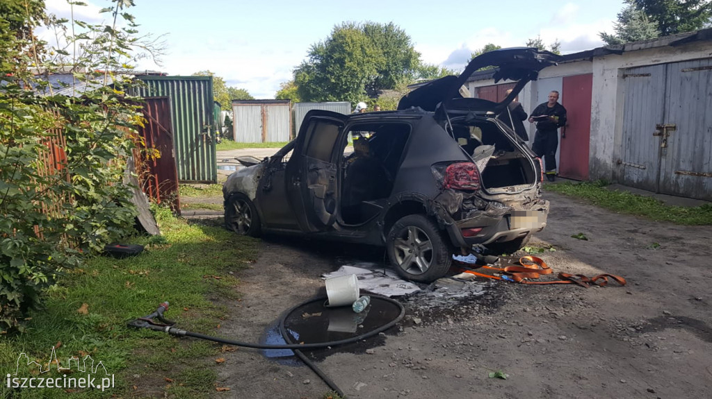 Pożar garaży przy ul. Koszalińskiej