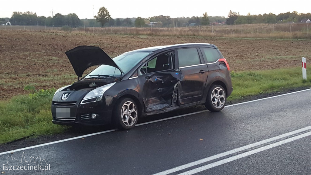 Zderzenie ciężarówki z osobówką na DK-20 ZDJĘCIA