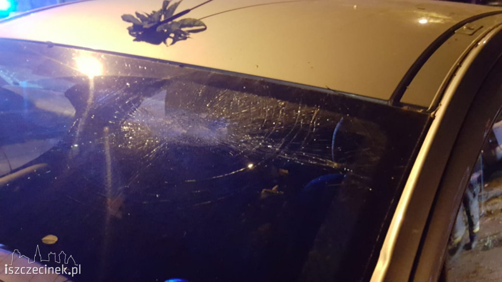 Powalone drzewa, zniszczone samochody. Pracowita noc szczecineckich strażaków