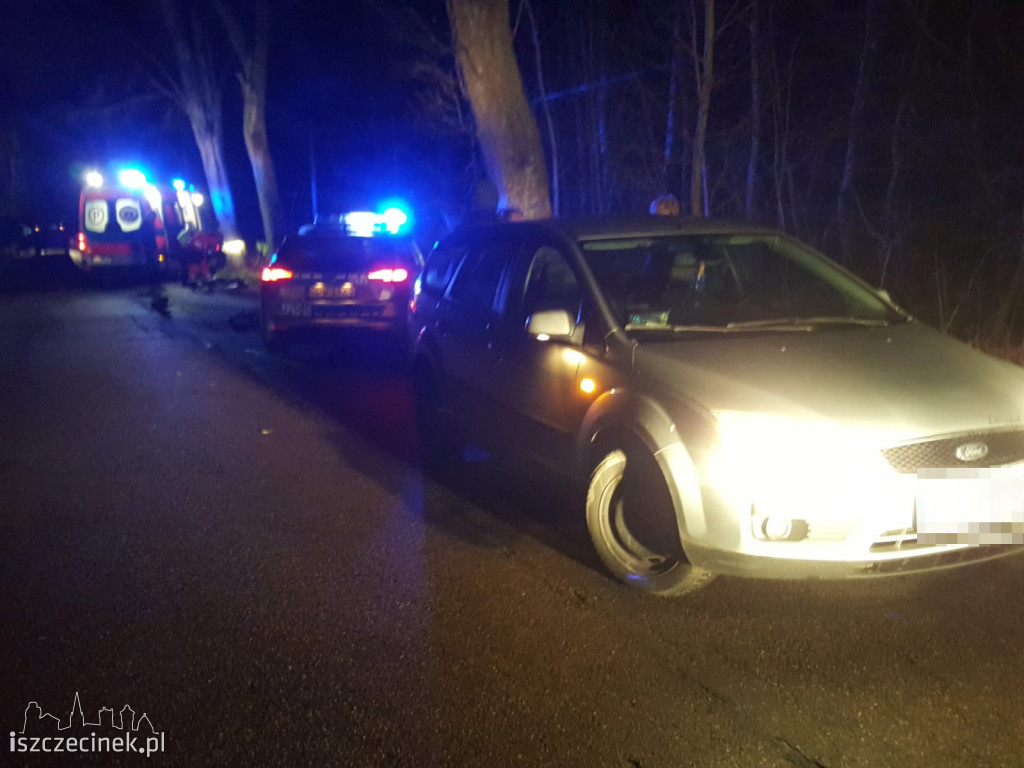 Tragiczny wypadek w gm. Barwice. Nie żyje rowerzysta potrącony przez samochód