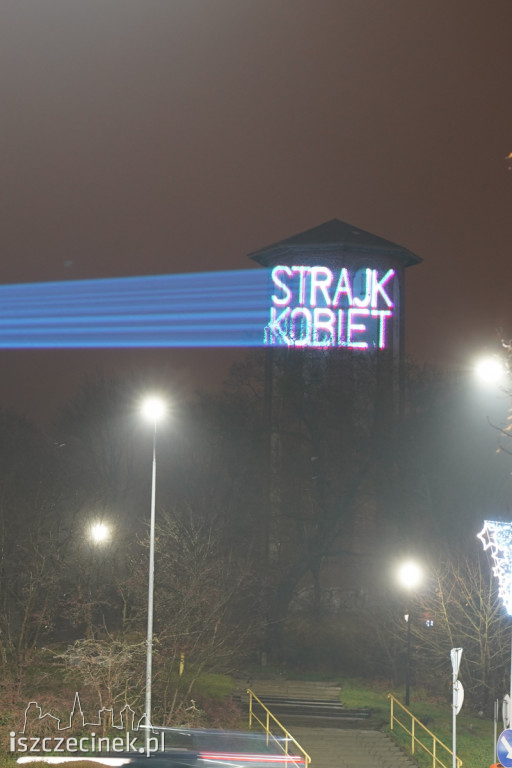 SZCZECINEK. Strajk Kobiet. Nietypowa akcja w centrum miasta