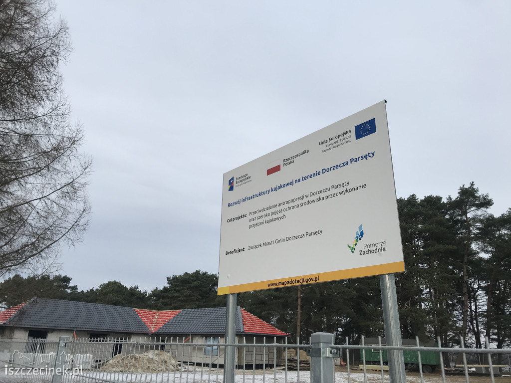 W Bornem Sulinowie powstaje przystań kajakowa. Zobacz postęp prac