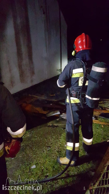 Pożar poddasza domu jednorodzinnego w Parsęcku