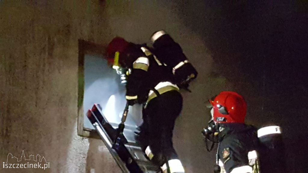 Pożar poddasza domu jednorodzinnego w Parsęcku