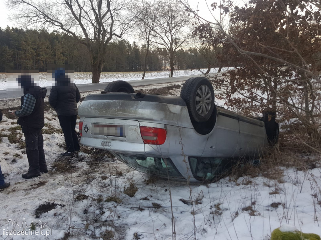 Szklanka na drodze. Samochody lądowały na dachach