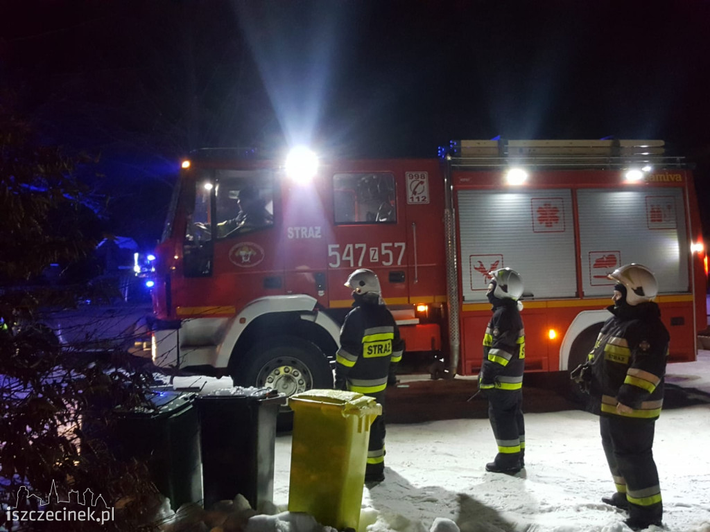 Duży pożar pod Turowem