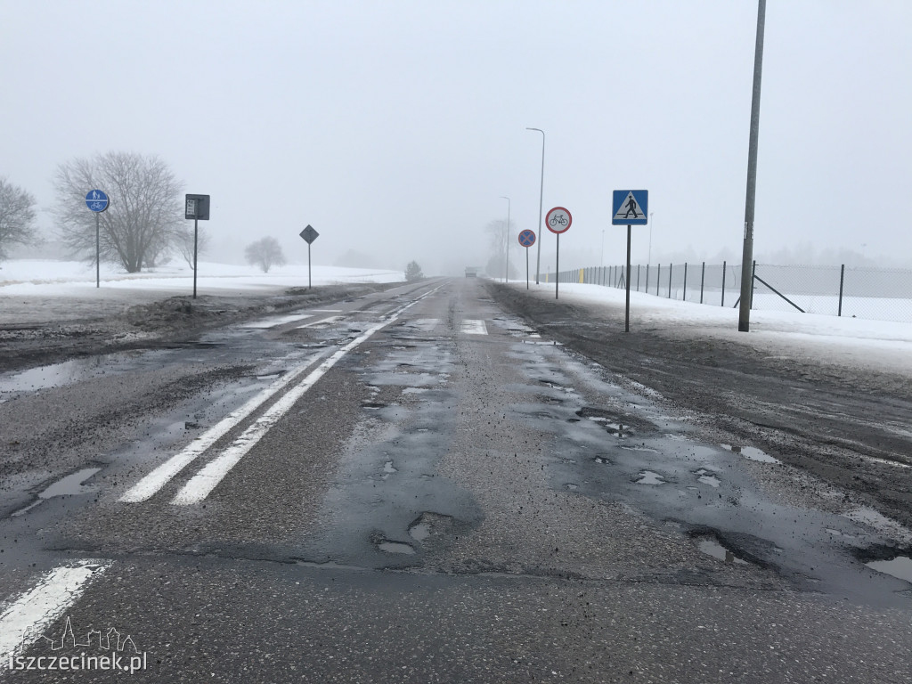 Dziurawe drogi w Szczecinku ZDJĘCIA