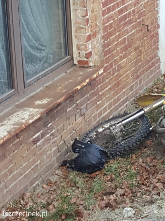 Po alkoholu nie opanował motocykla. Podczas zatrzymania był agresywny