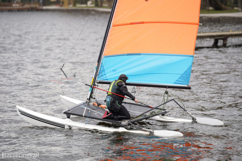 Katamarany Hobie Cat 14 na jeziorze Trzesecko [ZDJĘCIA, WIDEO]