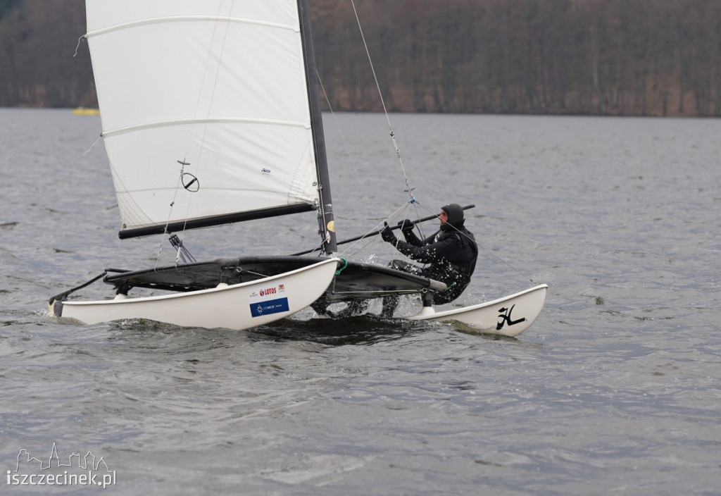 Katamarany Hobie Cat 14 na jeziorze Trzesecko [ZDJĘCIA, WIDEO]