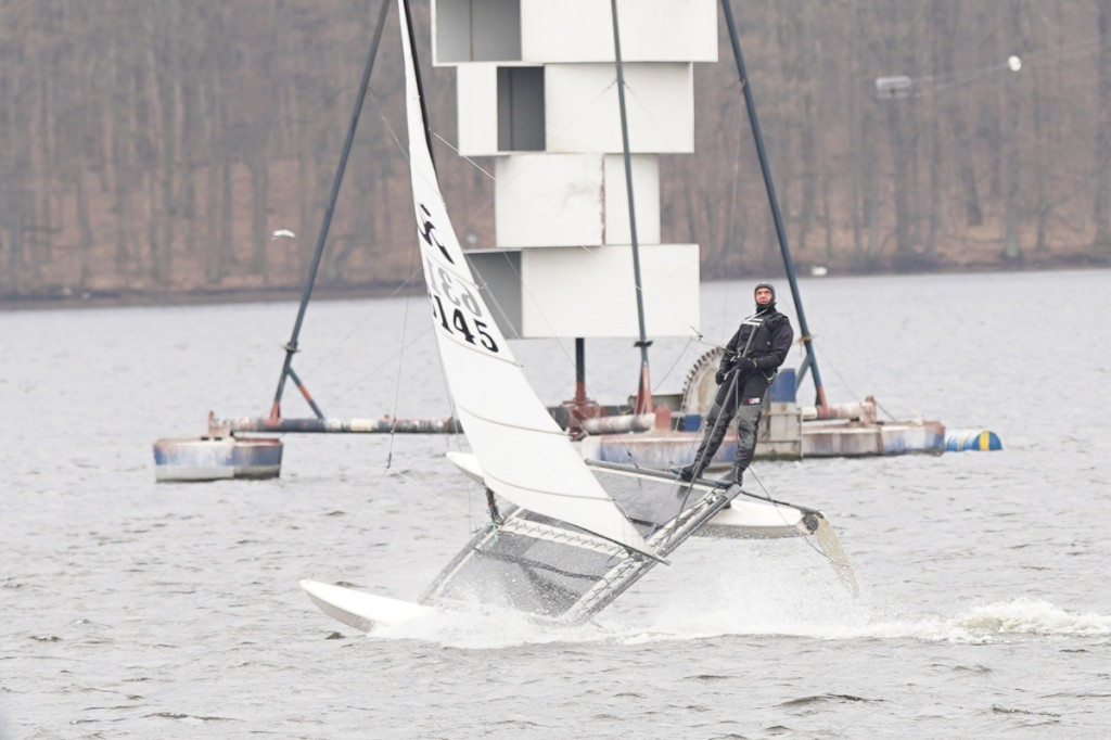 Katamarany Hobie Cat 14 na jeziorze Trzesecko [ZDJĘCIA, WIDEO]
