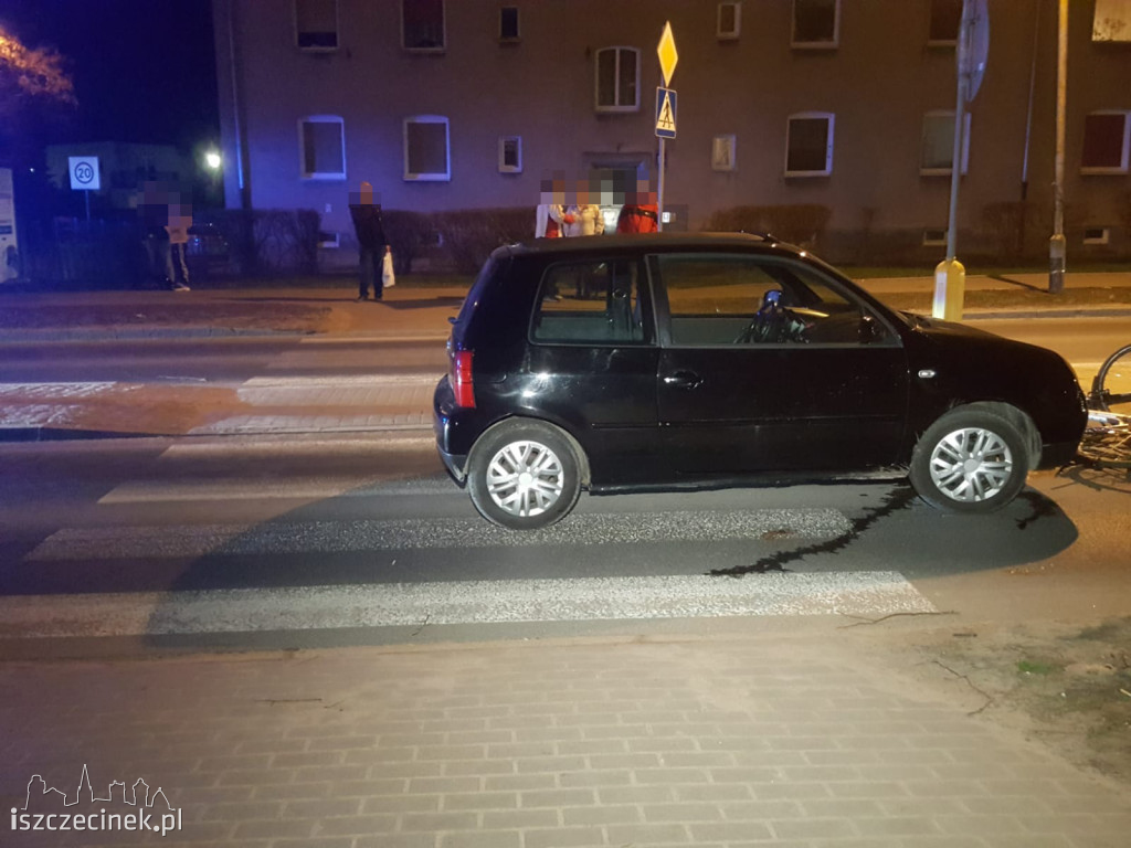 Rowerzysta potrącony na przejściu dla pieszych