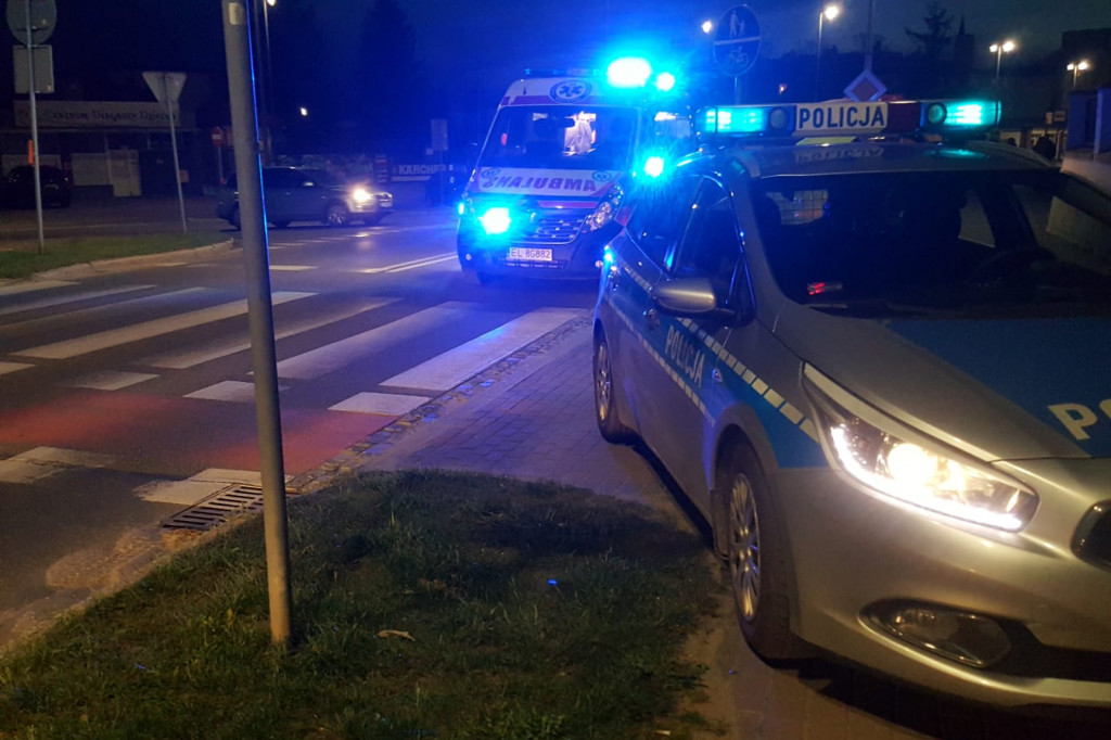 Ulica Warcisława IV. Potrącenie na pasach.