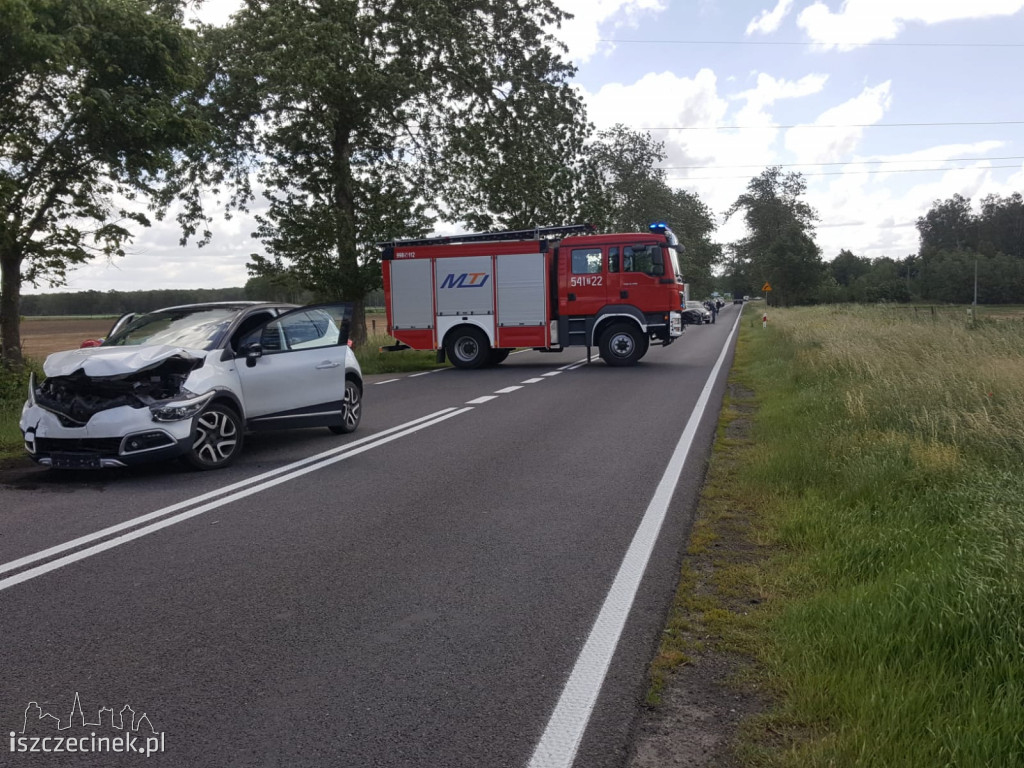 Duży ruch i niebezpiecznie na DK-11. Kolizja za kolizją