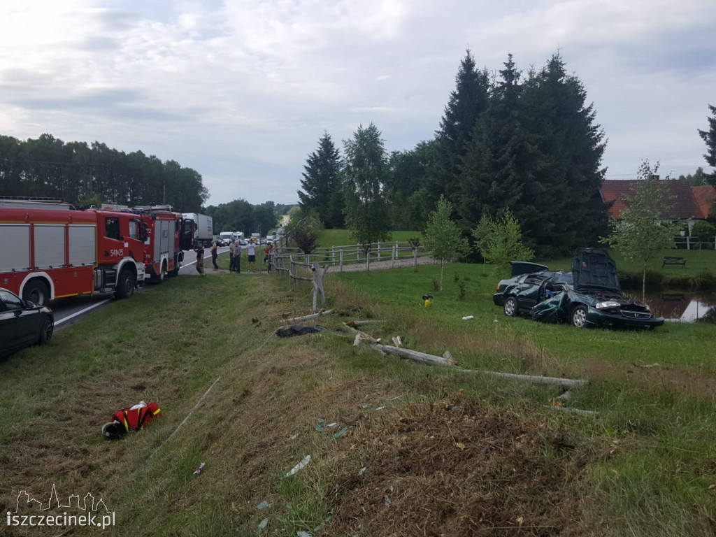Groźny wypadek na krajowej 