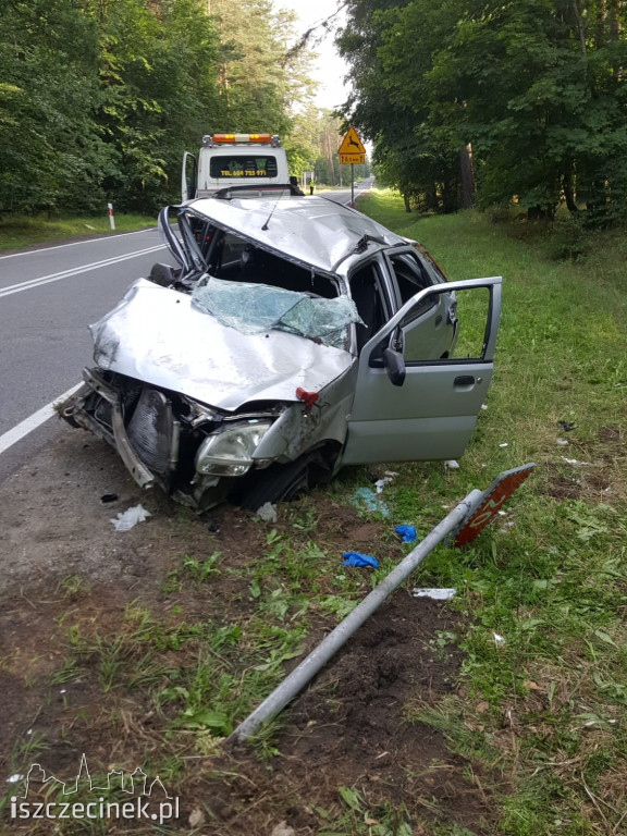 Zderzenie dwóch samochodów. 5 osób zabranych do szpitala [ZDJĘCIA]