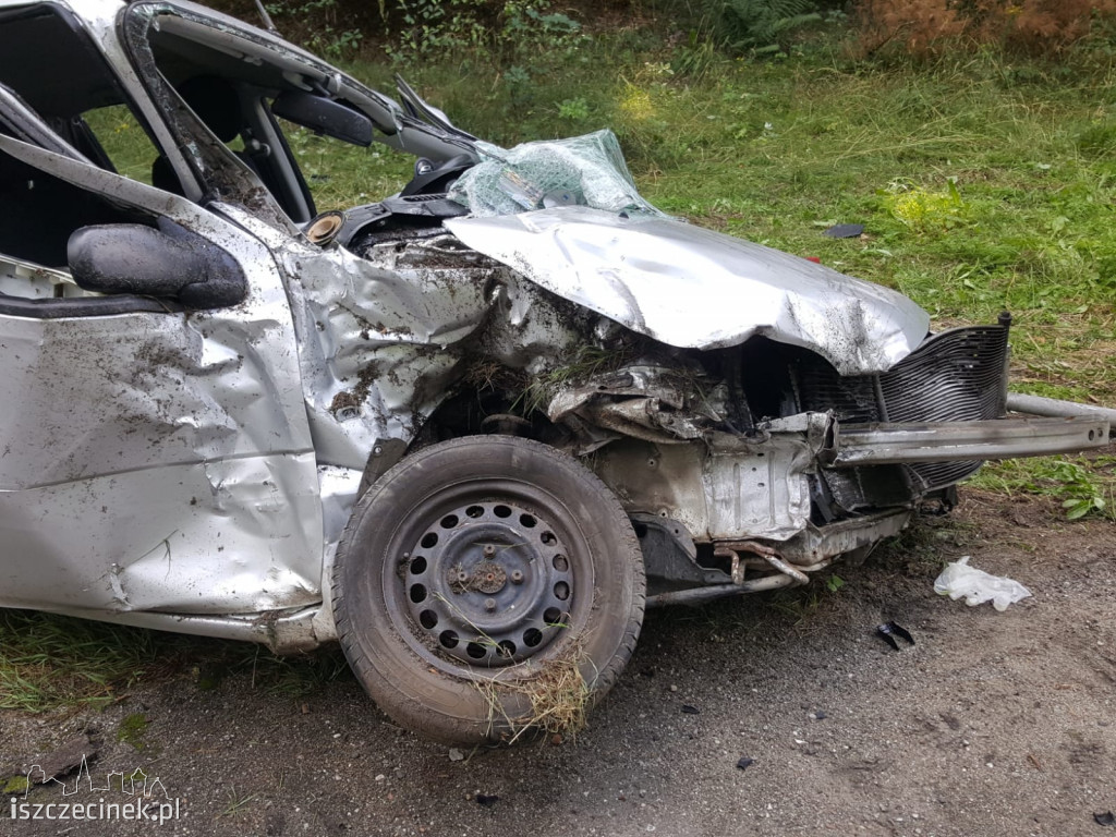 Zderzenie dwóch samochodów. 5 osób zabranych do szpitala [ZDJĘCIA]