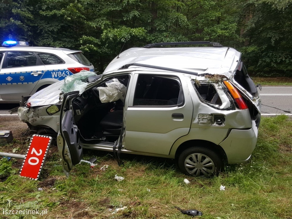 Zderzenie dwóch samochodów. 5 osób zabranych do szpitala [ZDJĘCIA]