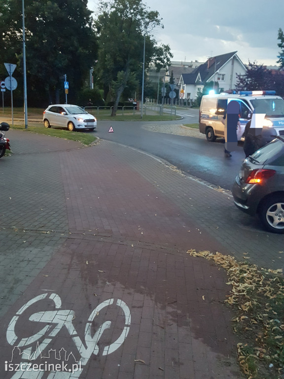 Potrącenie rowerzysty przy kortach tenisowych
