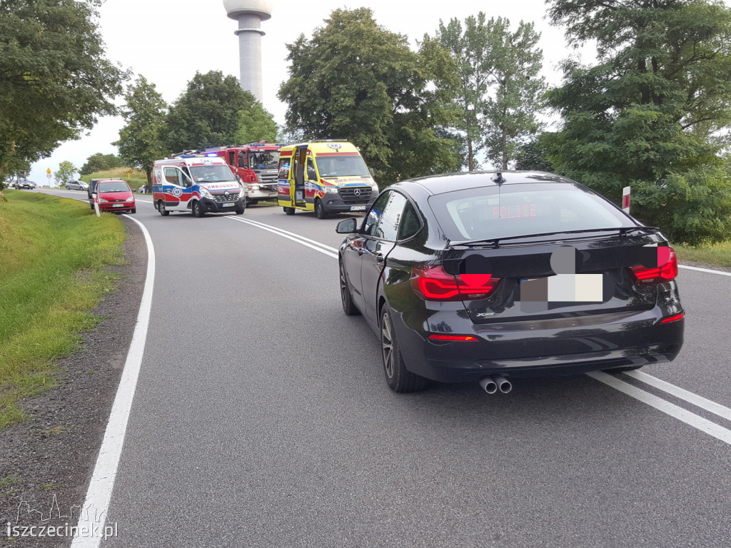 Auto uderzyło w drzewo. Jechała nim rodzina z dziećmi [ZDJĘCIA]