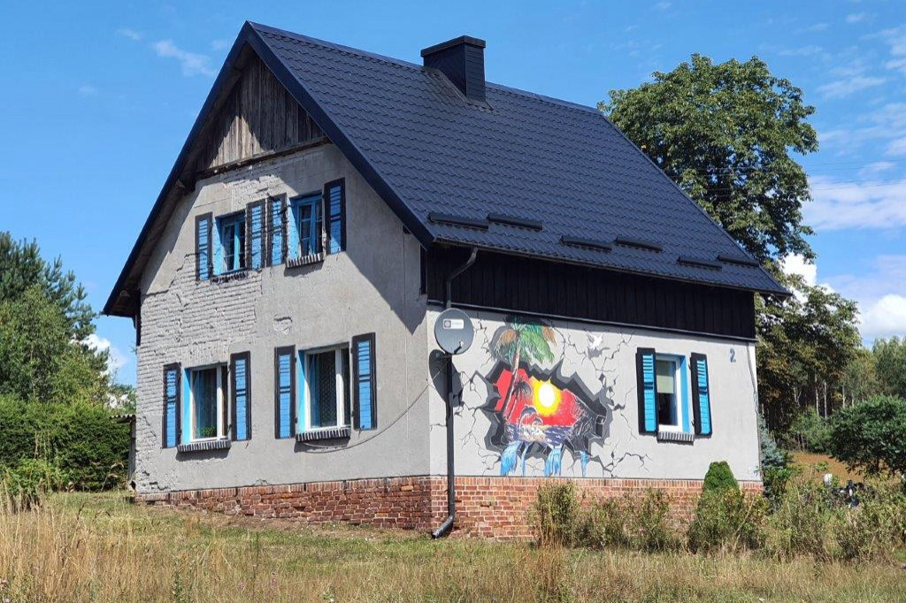 Obrazy 3D zmieniły zwykły dom w dzieło sztuki.