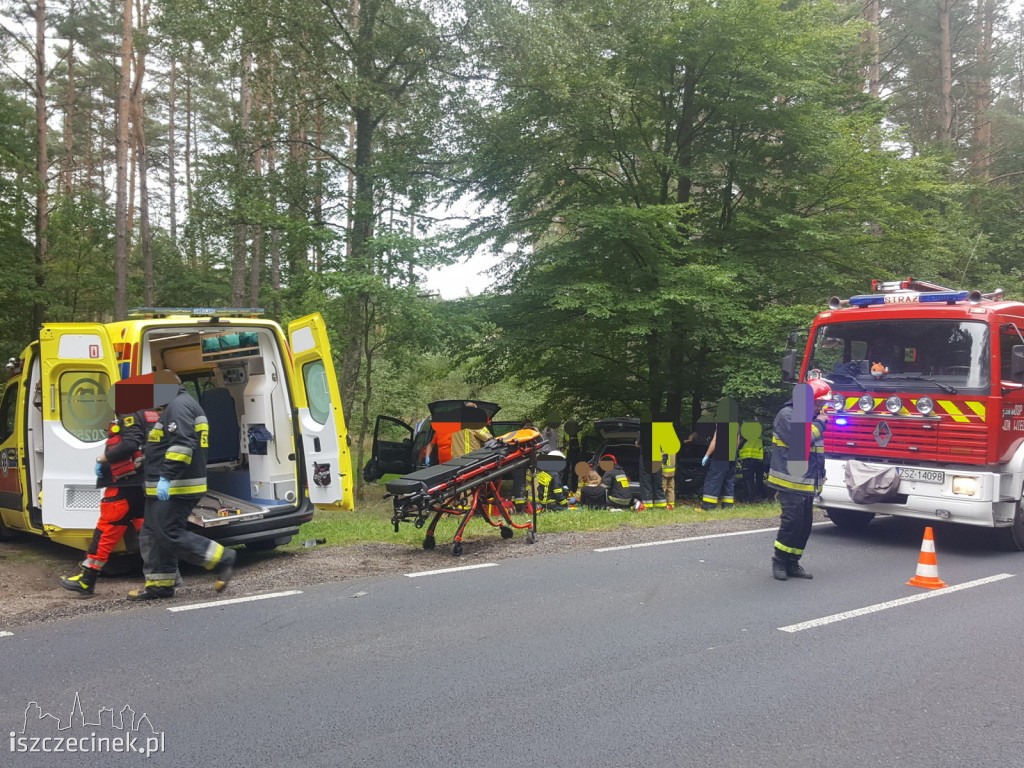 Wypadek podczas wyprzedzania. Krajowa 