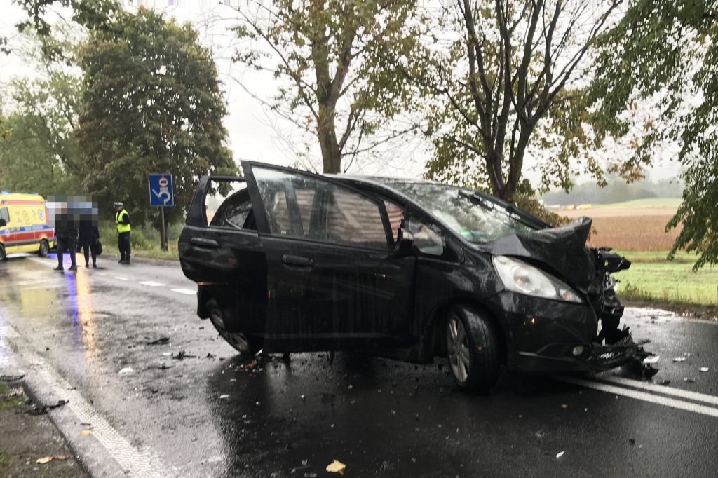 Wypadek przed wjazdem do Szczecinka od strony Barwic