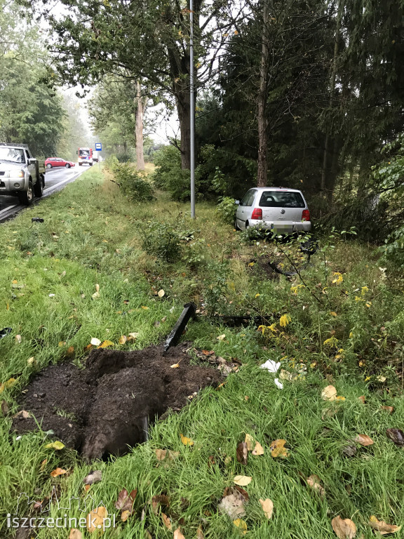 Wypadek przed wjazdem do Szczecinka od strony Barwic