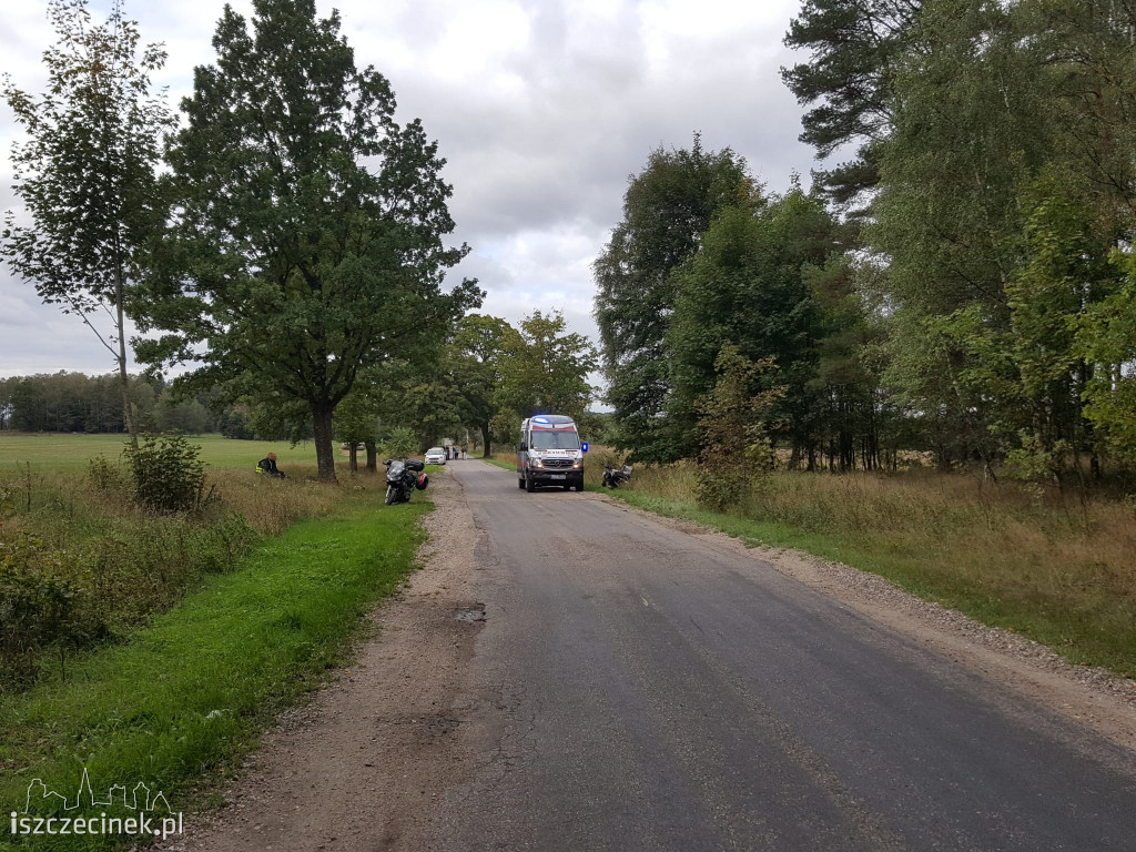 Zderzenie motocyklisty z jeleniem. Niecodzienne zdarzenie na drodze