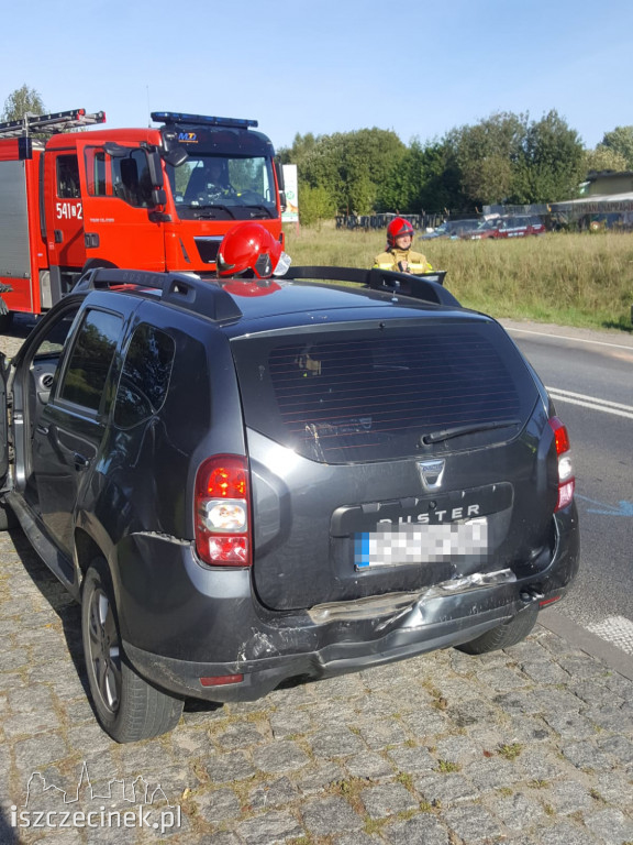 Zderzenie dwóch samochodów na ul. Pilskiej w Szczecinku