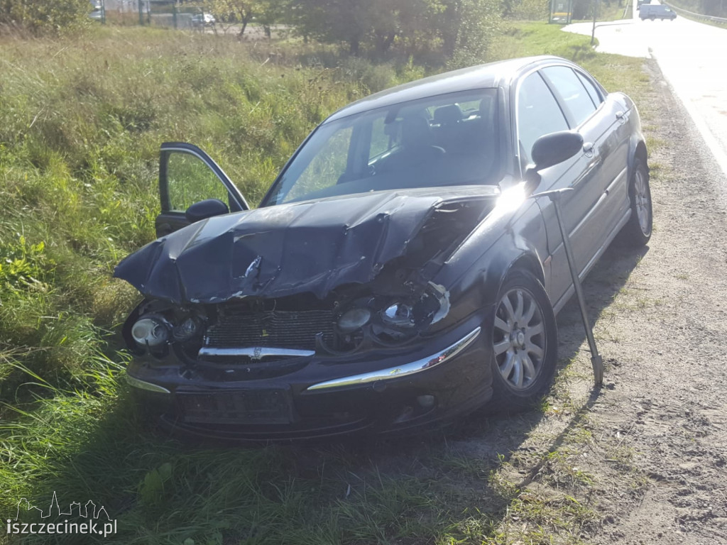 Zderzenie dwóch samochodów na ul. Pilskiej w Szczecinku