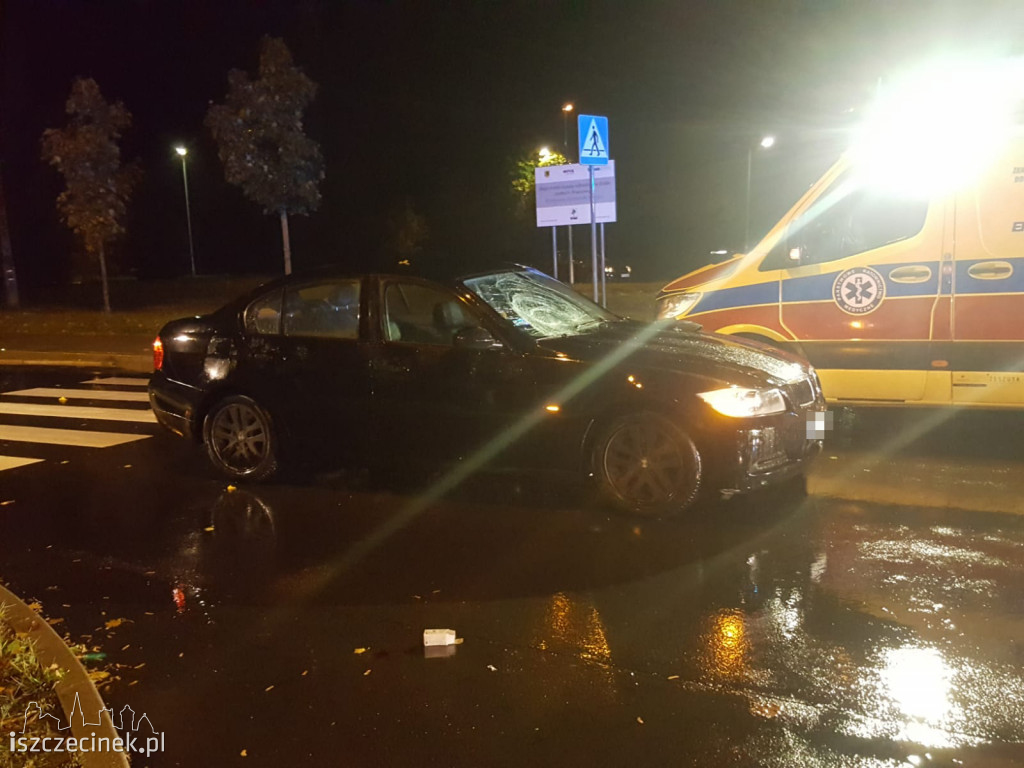 Wypadek na ulicy Polnej. Dwóch mężczyzn potrąconych na pasach