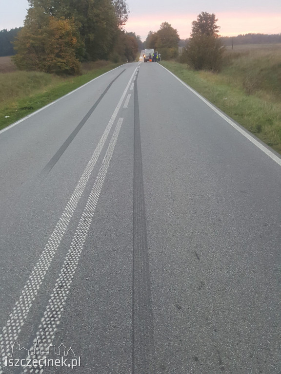 Kolizja dwóch osobówek na DW-172