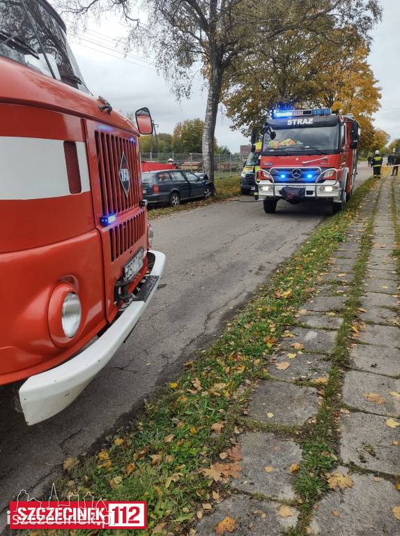 Samochód uderzył w drzewo. Kierowca zginął na miejscu