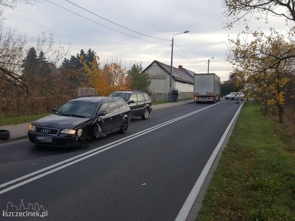 Wypadek w Jeleniu. Utrudnienia w ruchu