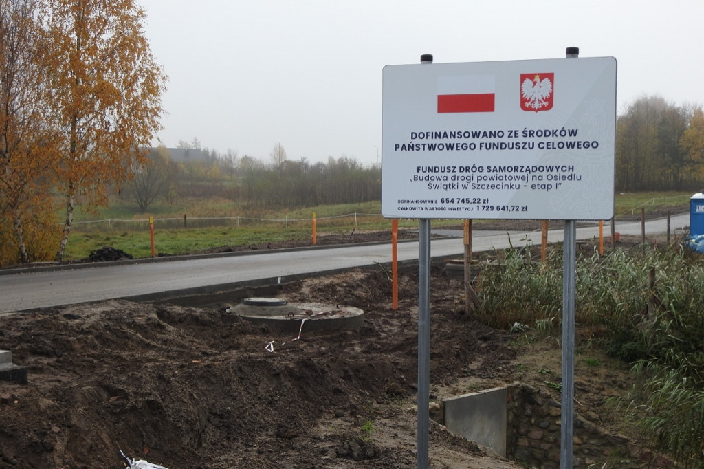 Na osiedlu Świątki budują nowe drogi